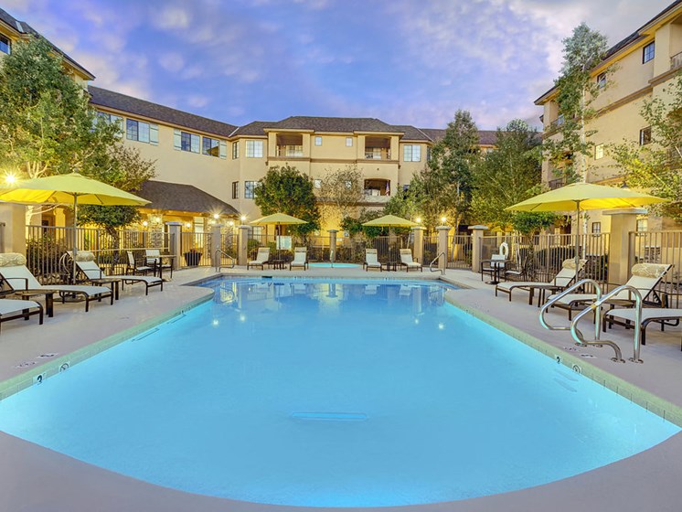 Pool & Pool Patio at Prescott Lakes Apartments in Prescott, AZ
